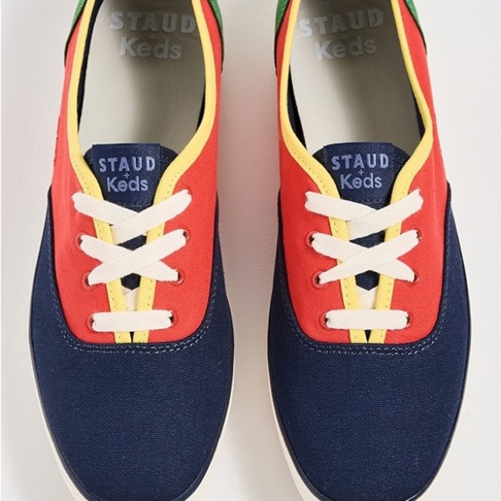 BNIB Staud x Keds collab Champion Canvas